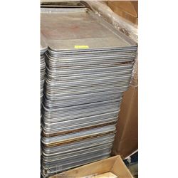 LOT OF 100 BAKING SHEET TRAYS
