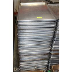 LOT OF 100 BAKING SHEET TRAYS