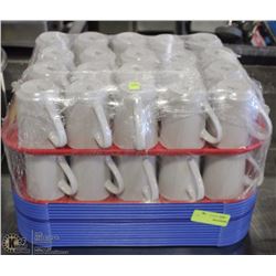 LOT OF CAFETERIA TRAYS AND 40 COFFEE CUPS