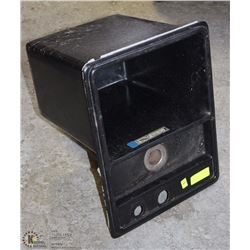 DUAL DUMP SINK BLACK PLASTIC 14X18