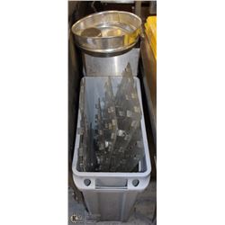 PAIR OF GARBAGE BINS WITH CONTENTS