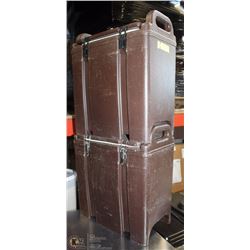 LOT OF 2 CAMBRO HOT-COLD TRANSPORT CONTAINERS