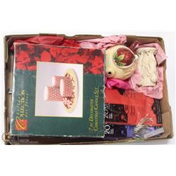 LARGE FLAT W/NEW 7-PC DECORATIVE