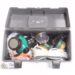 PLASTIC TOOL BOX WITH CONTENTS