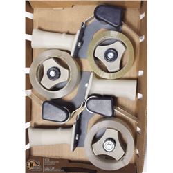 THREE TAPE GUNS WITH TAPE