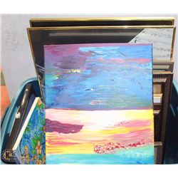 LARGE TOTE OF ESTATE PICS - ASSORTED SIZES