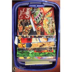 TOTE OF COOKBOOKS