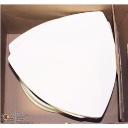 BOX OF ASSORTED SERVING PLATES