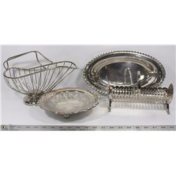 SILVER PLATE ENTERTAINING ACCESSORIES