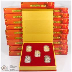 20 SETS OF SILVER PLATED COIN SETS