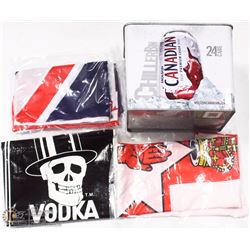 BOX W/ IRELAND FLAG, UNITED KINGDOM FLAG