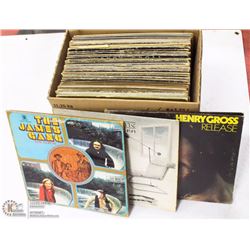 BOX OF LP RECORDS