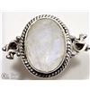 Image 1 : 1) STERLING SILVER VINTAGE STYLE MOONSTONE RING
