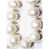 Image 1 : 9) FRESHWATER PEARL NECKLACE W/ST. SILVER CLASP