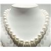 Image 2 : 9) FRESHWATER PEARL NECKLACE W/ST. SILVER CLASP