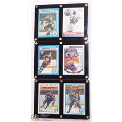 6 FRAMED HOCKEY CARDS INCL CONNOR MCDAVID, DAVE