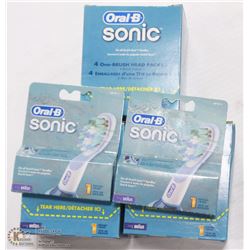 LOT OF 14 ORAL B SONIC TOOTHBRUSH REPLACEMENT