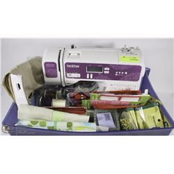 FLAT WITH BROTHER COMPUTERIZED SEWING MACHINE,