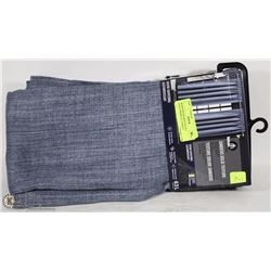 HOMETRENDS ROD POCKET CURTAINS,BLUE,2 PANELS