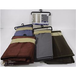 HOMETRENDS ROD POCKET CURTAINS,5 PANELS