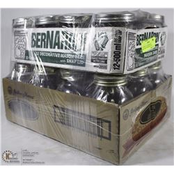 2 CASES OF 12 NEWMASON JARS, CASE OF WIDE MOUTH &
