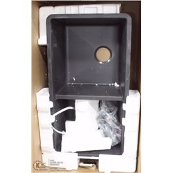 NEW BLACK  2 WELL SINK WITH