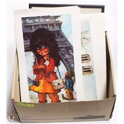 COLLECTION OF FRAMED & UNFRAMED PRINTS, B&W