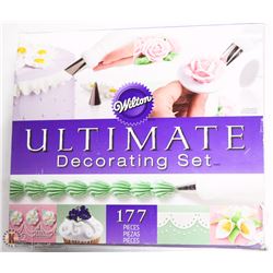 NEW 177PC WILTON ULTIMATE CAKE DECORATING SET.
