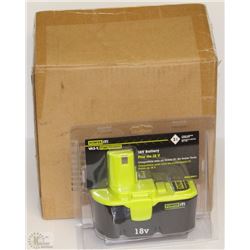 CASE OF FOUR 18V RECHARGEABLE BATTERIES