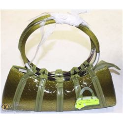 GREEN SNAKE SKIN STYLE PURSE AS THEY COME