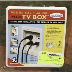 RECESSED ELECTRICAL TV BOX