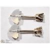 Image 2 : 12) 14K WHITE GOLD DIAMOND SOLITAIRE STUD EARRINGS