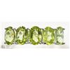 Image 1 : 13) 10K WHITE GOLD AUGUST BIRTHSTONE PERIDOT RING