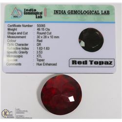 #40-RED TOPAZ LOOSE GEMSTONE 49.15CT