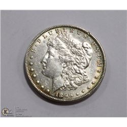 1896 US MORGAN $1.00 SILVER COIN