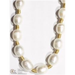 21) 18 INCH FRESHWATER PEARL STRAND NECKLACE