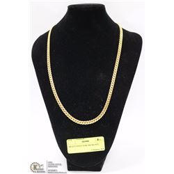 HEAVY GOLD TONE NECKLACE.