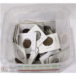 CONTAINER FULL OF WORLD COLLECTABLE COINS