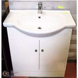 BATHROOM VANITY WITH MOULDED SINK AND FAUCET