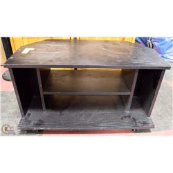BLACK TV STAND 28X13X17