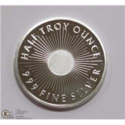 SUNSHINE MINT 1/2-TROY OUNCE .999 SILVER COIN