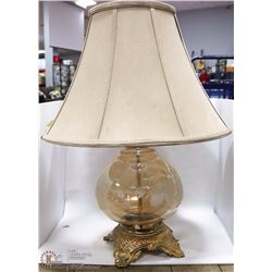 GLASS BASE TABLE LAMP