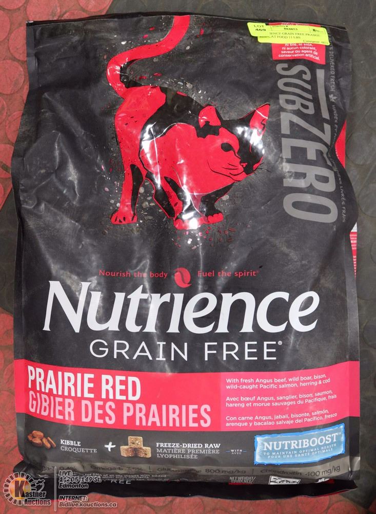 NUTRIENCE GRAIN FREE PRAIRIE RED CAT FOOD 11 LBS