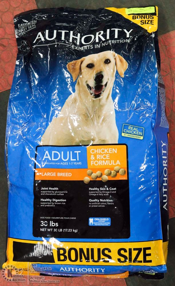 AUTHORITY LARGE BREED ADULT 30 LBS DOG FOOD