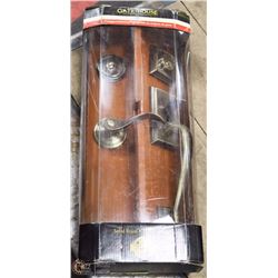 NEW GATE HOUSE SOLID BRASS ENTRANCE HANDLESET