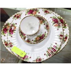 4 PC OLD COUNTRY ROSES ROYAL ALBERT ENGLISH BONE