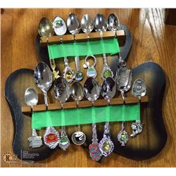 ESTATE MINI SPOON COLLECTION WITH WALL PLAQUE
