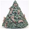 Image 1 : TEDDY BEAR CERAMIC LIGHT UP CHRISTMAS TREE 12"