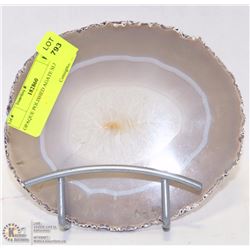 OPAQUE POLISHED AGATE SLICE 6"