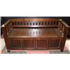 Image 1 : BROWN BENCH WITH STORAGE 48"X17"X24".